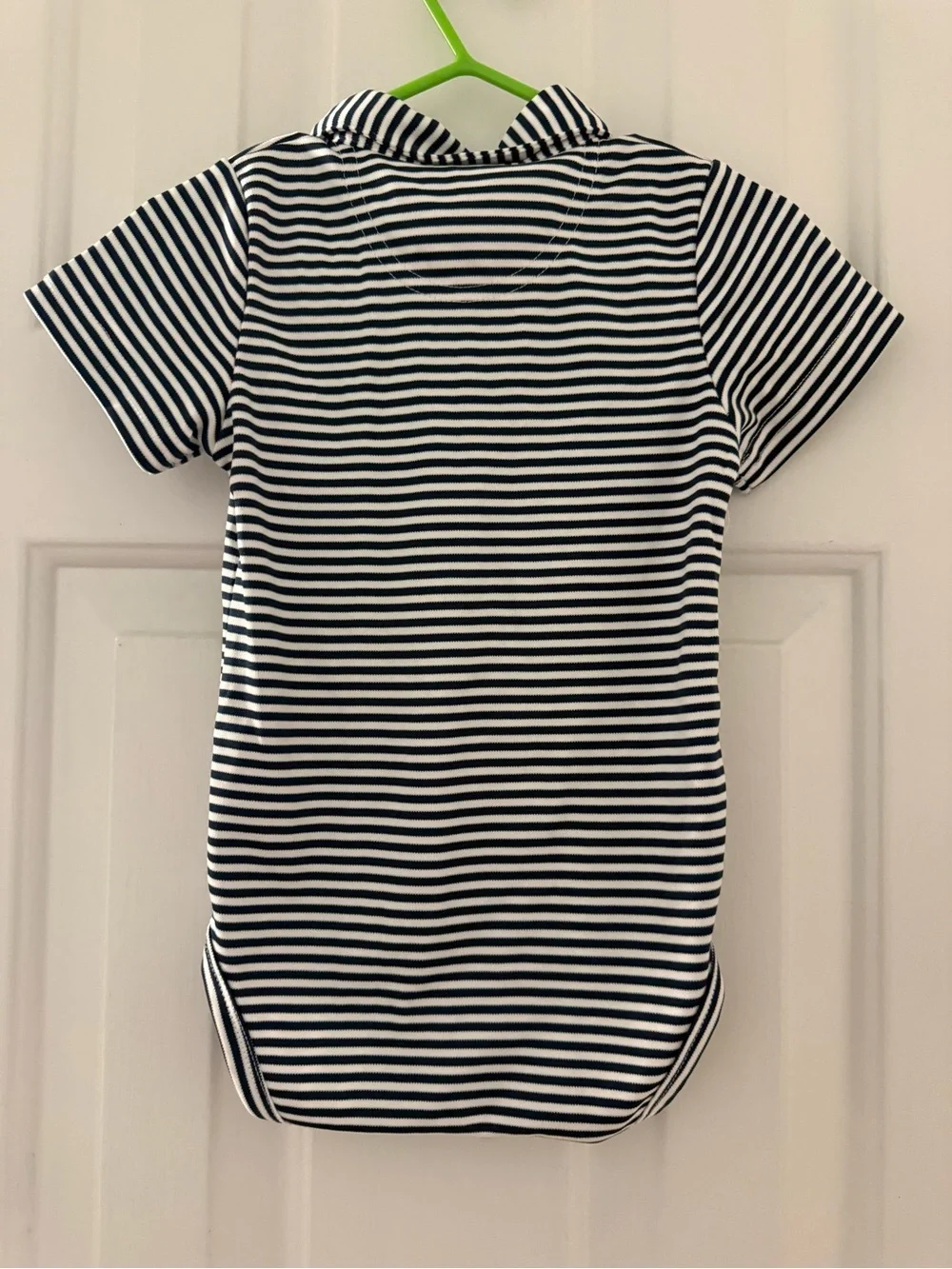 Ole Miss Navy & White Striped Polo Bodysuit